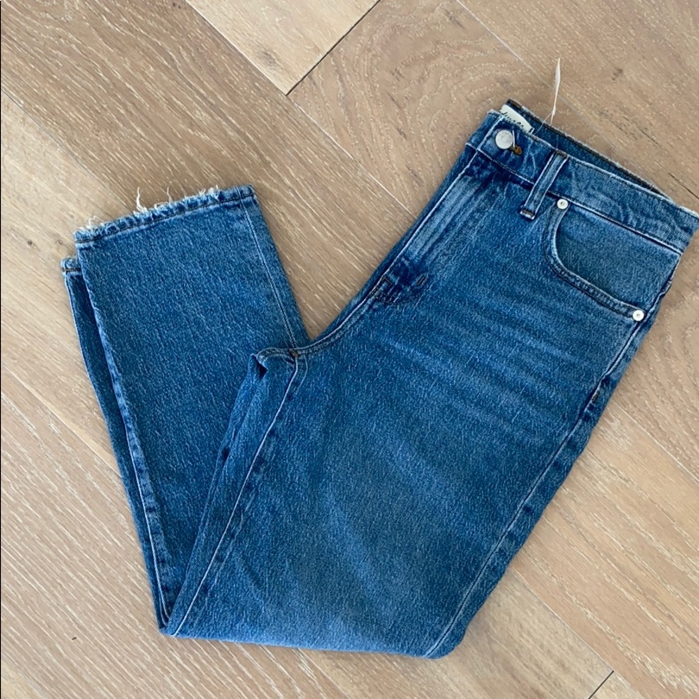Madewell women’s high-rise slim crop boy Jeans 29
